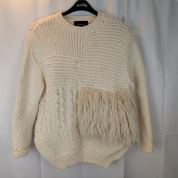 Simone Rocha Cream Sweater with Textured Design Size S In EUC - Picture 1 of 15